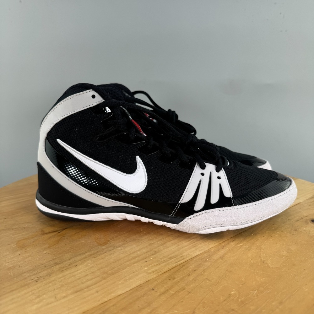 Nike Freek Mens Size 10 Wrestling Shoes Black True White Team Issued 2024 NEW